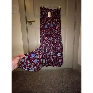 RE:NAMED Long Floral Skirt Size S, NWT